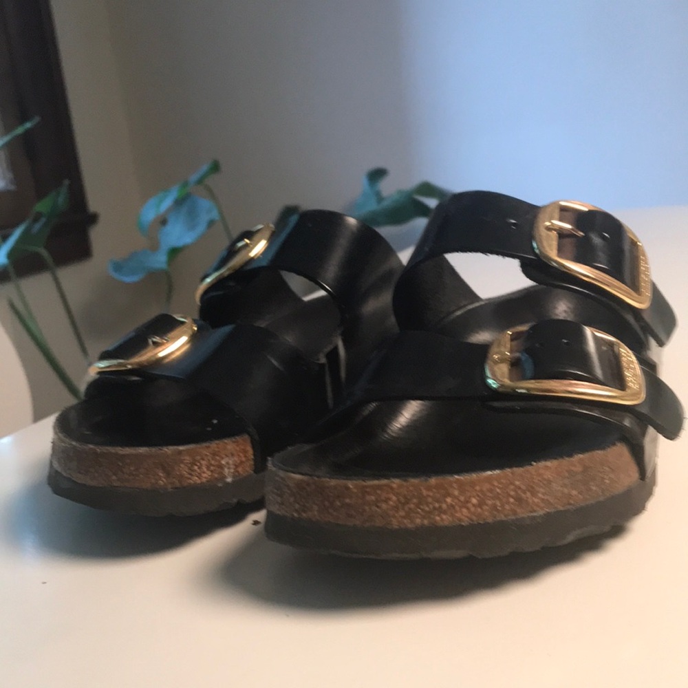 Black Birkenstock Arizona « big buckle », size 39/8.5